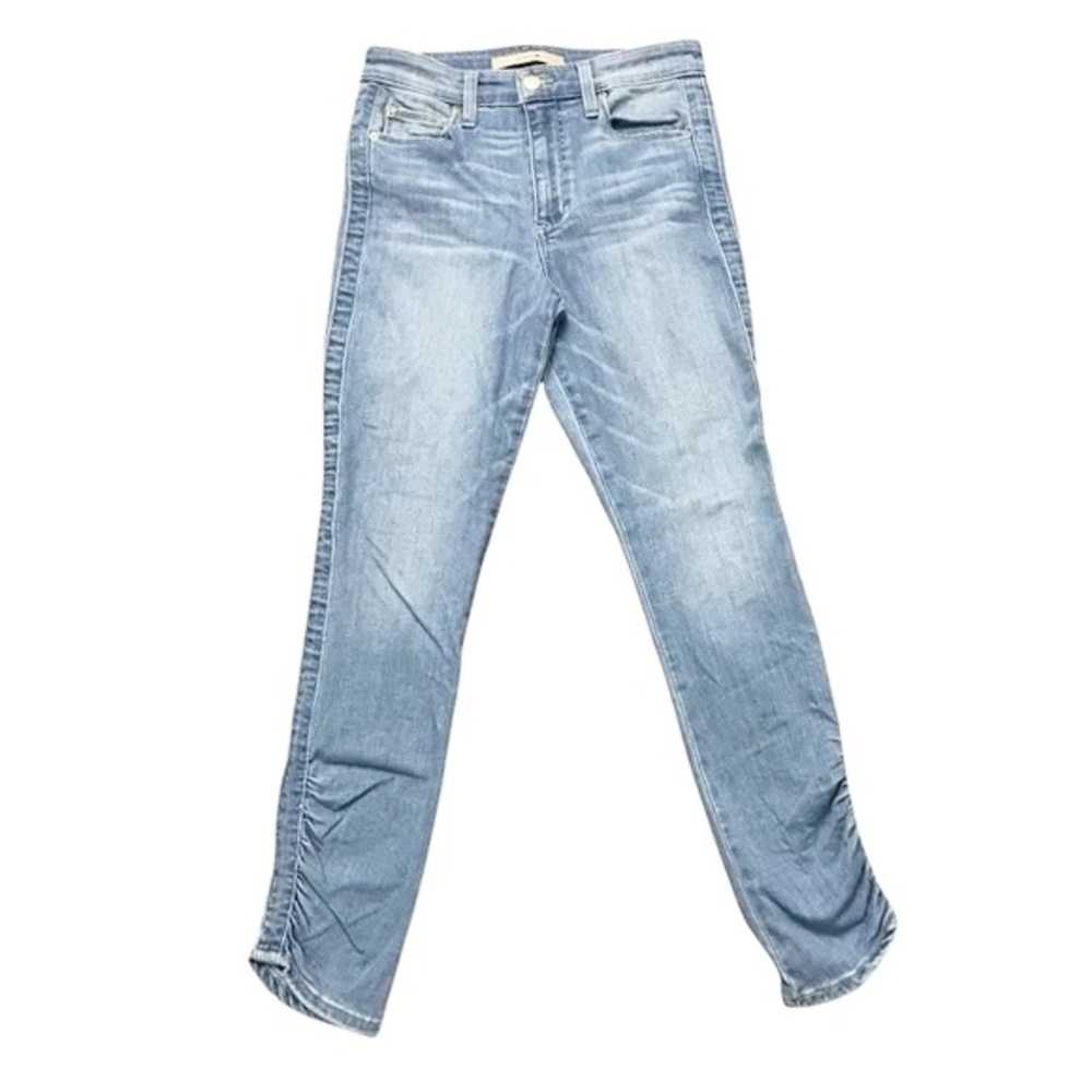 Joe’s Jeans The Charlie High rise ankle skinny with ruched ankle detail